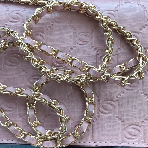 Bebe mauve crossbody with gold & mauve chain - Picture 9 of 14